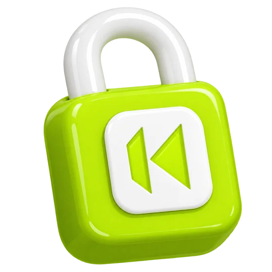 A padlock carrying the KOL.fun mark